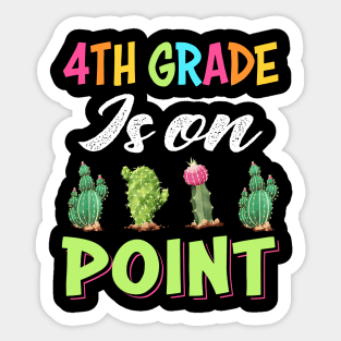 Cactus Teacher T-Shirt - Cute 4th Grade Teacher Sticker